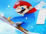 Mario Ice Skating Fun